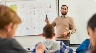 Professor dando aula